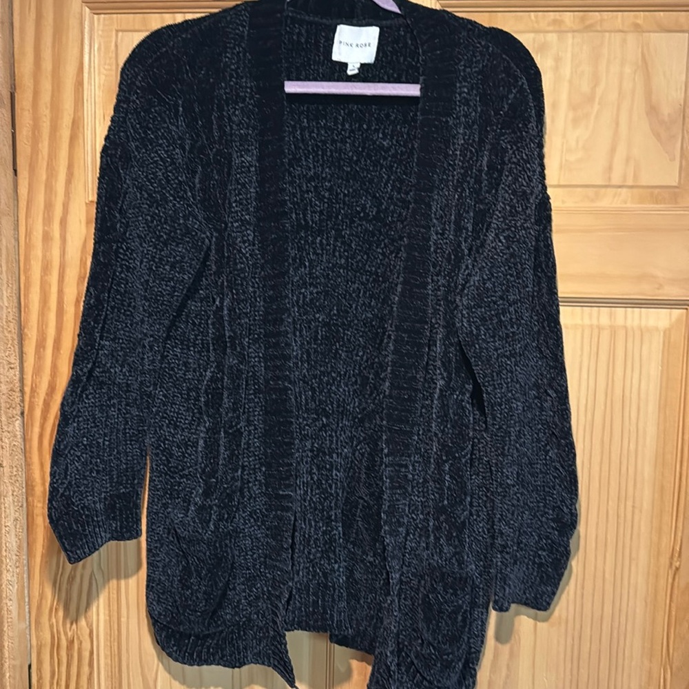 Dressy black cardigan sweater